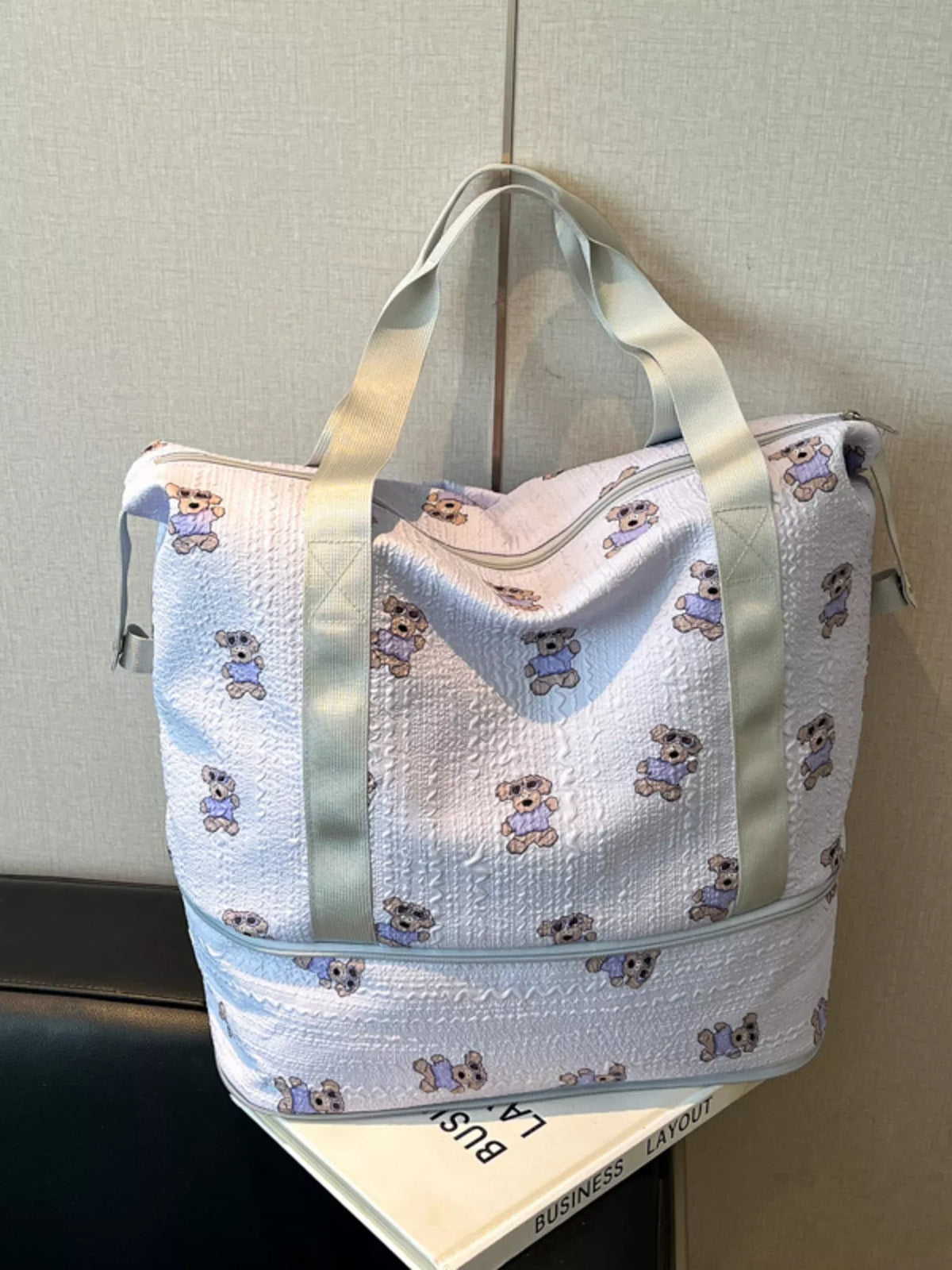 Teddy Bear Print Travel Bag - Lilixa.store