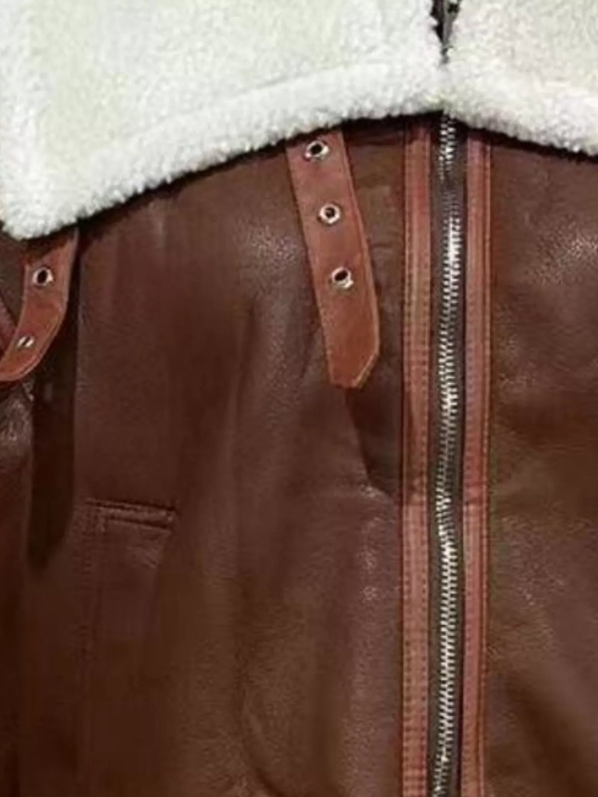 Shearling Lined Zip Up Jacket, view 2