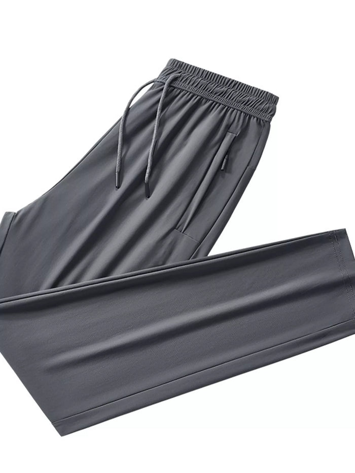 Men's Plus Size Men's Lightweight Quick Dry Pants in Gray