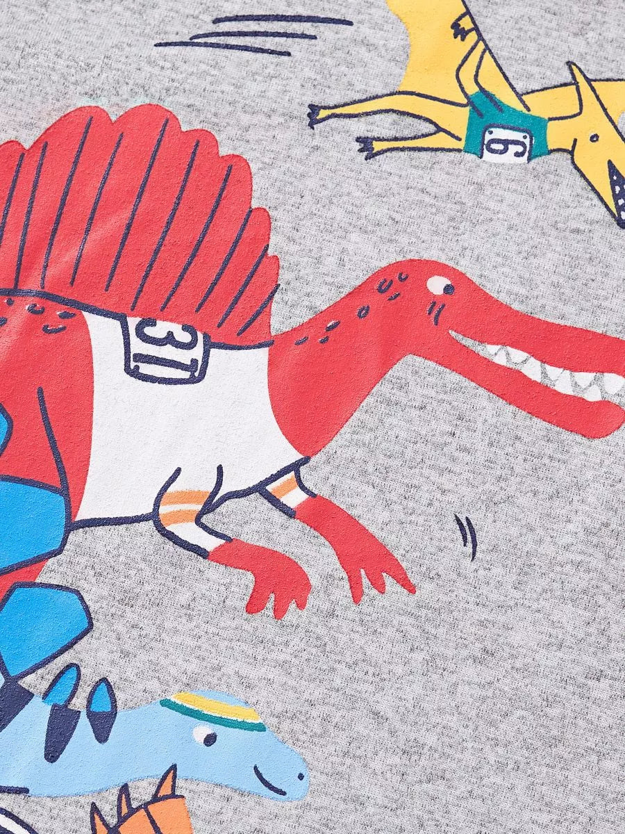 Children's Dinosaur Round Neck T-Shirt - Lilixa.store