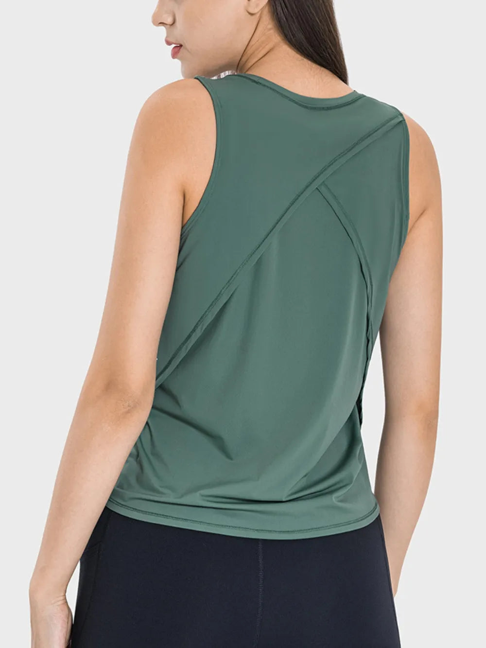 Millennia Round Neck Active Tank - Lilixa.store