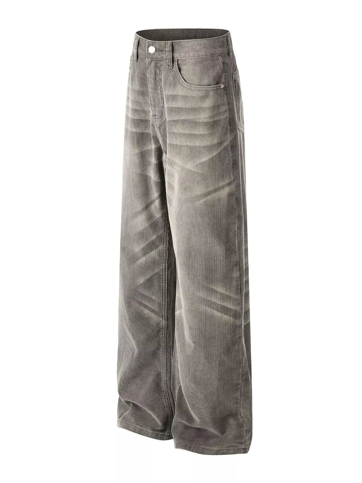 Men's Wide Leg Washed Jeans