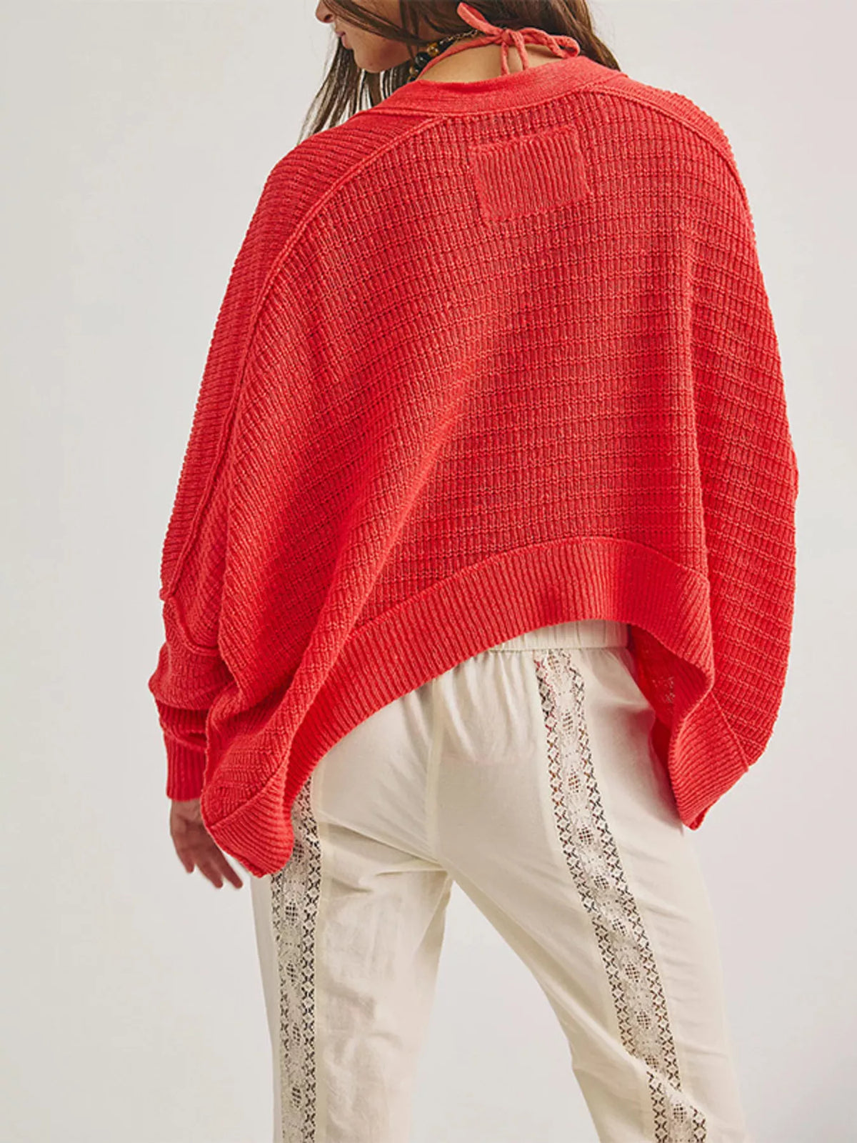 Open-Front Long Sleeve Knit Cardigan - Lilixa.store