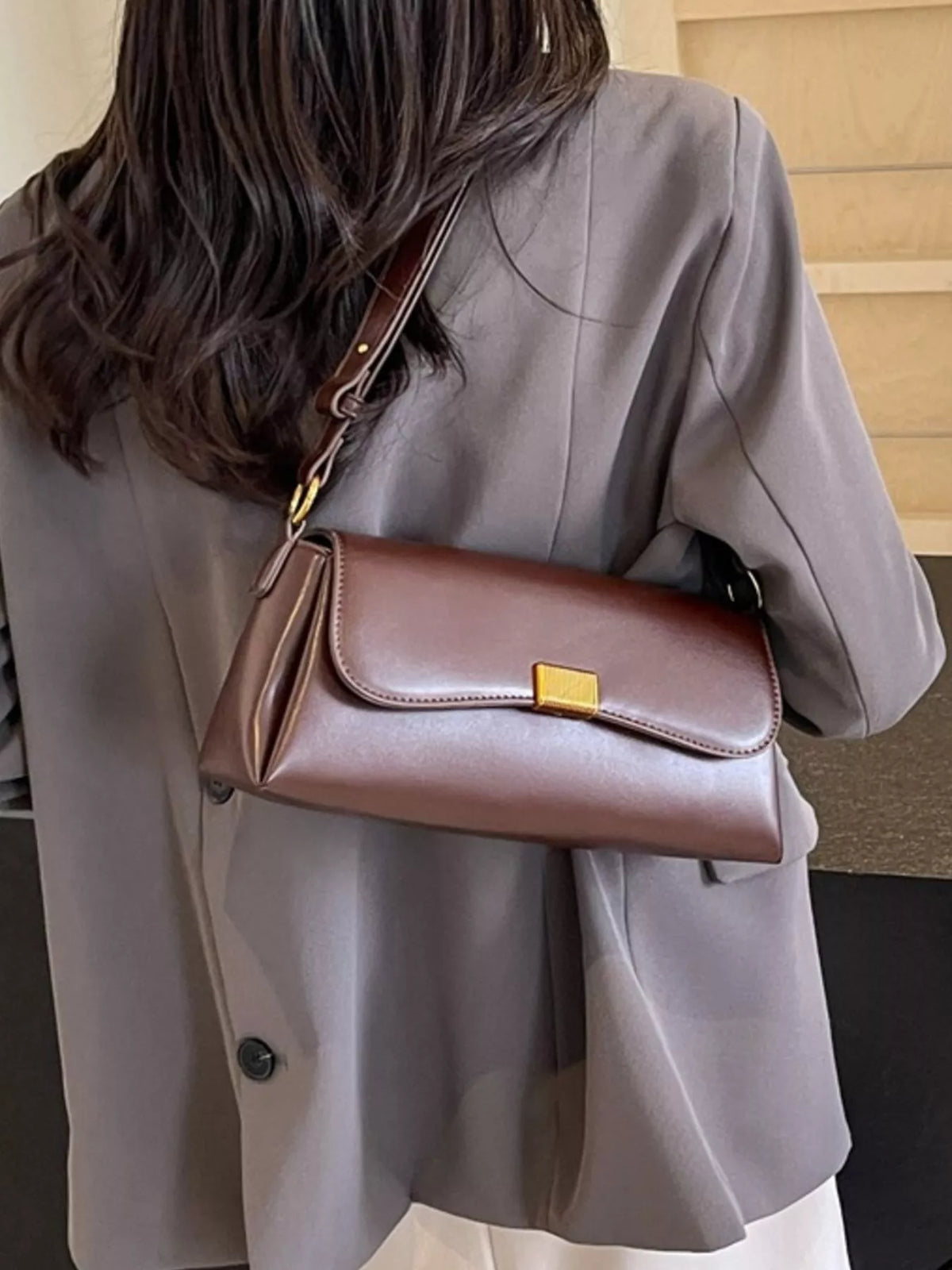 Flap Leather Shoulder Bag - Lilixa.store