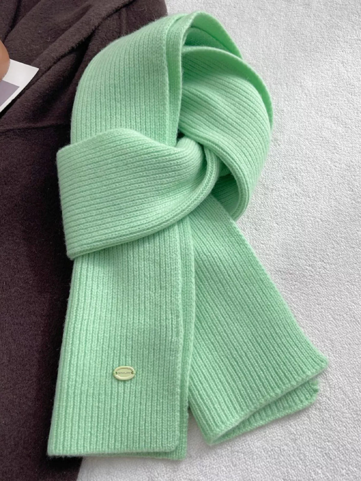 Pure Wool Soft Knit Scarf - Lilixa.store