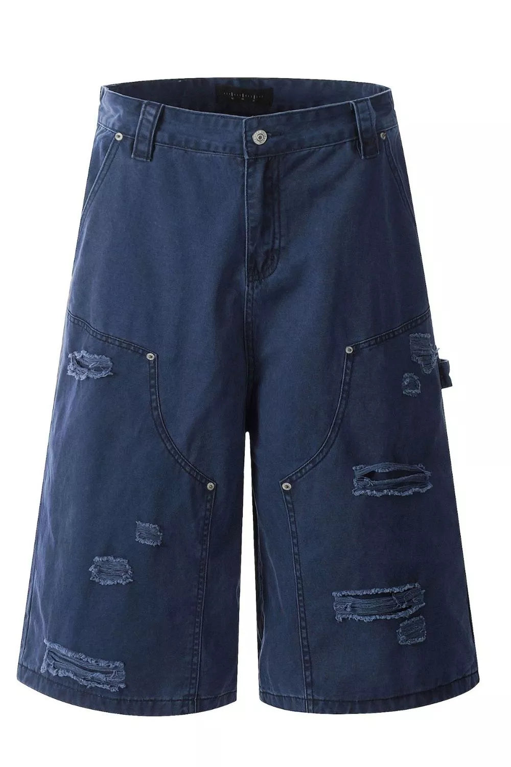 Men's Distressed Wide Leg Shorts, view 2