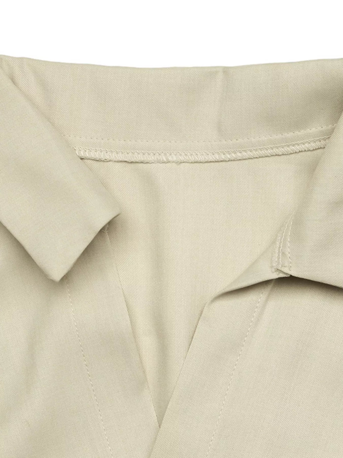 Pleated Button Detail Long Sleeve Shirt Dress