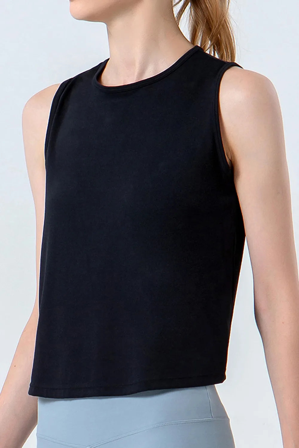 Round Neck Active Tank - Lilixa.store