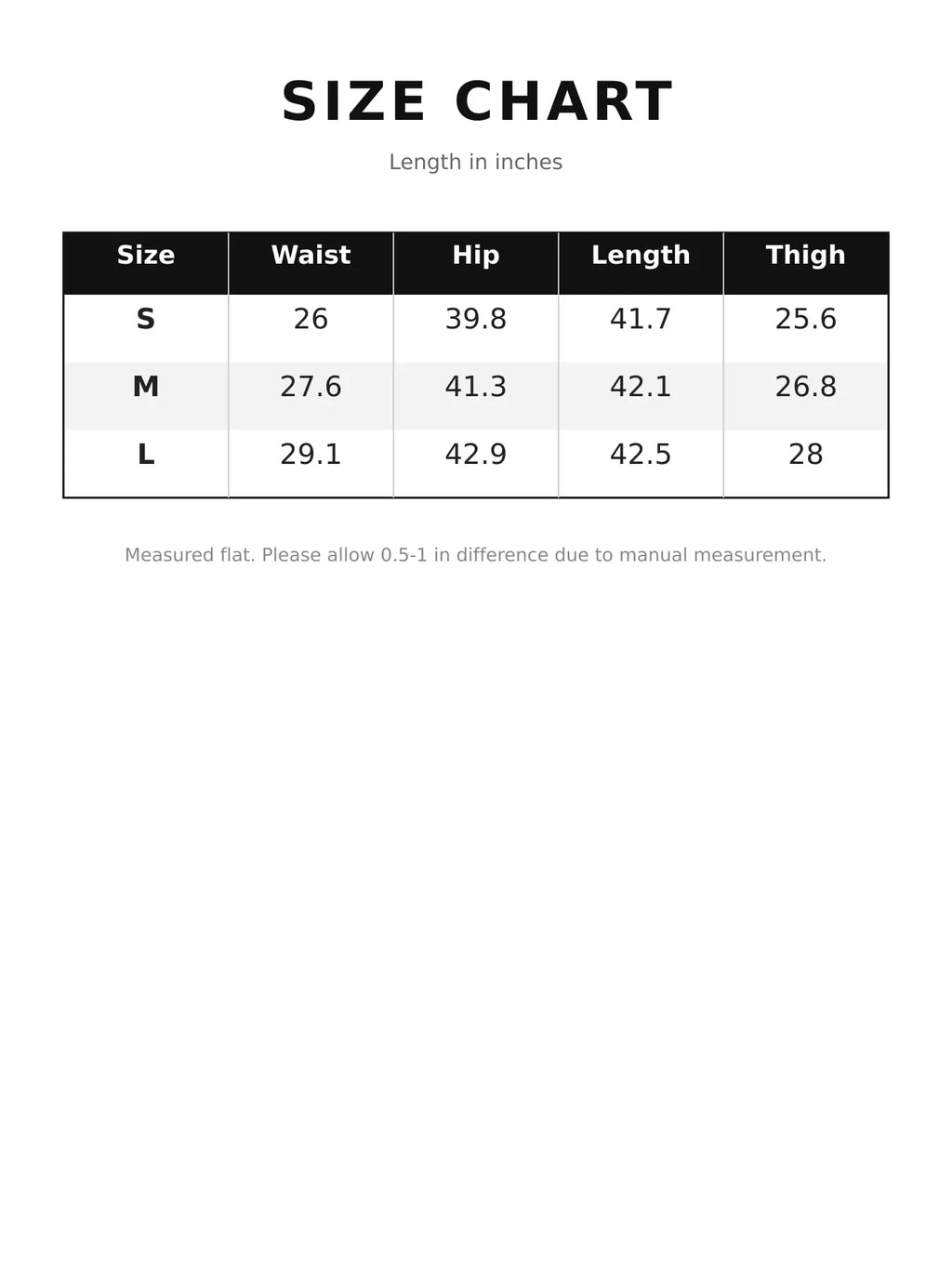 Wide-Leg Barrel Jeans size chart