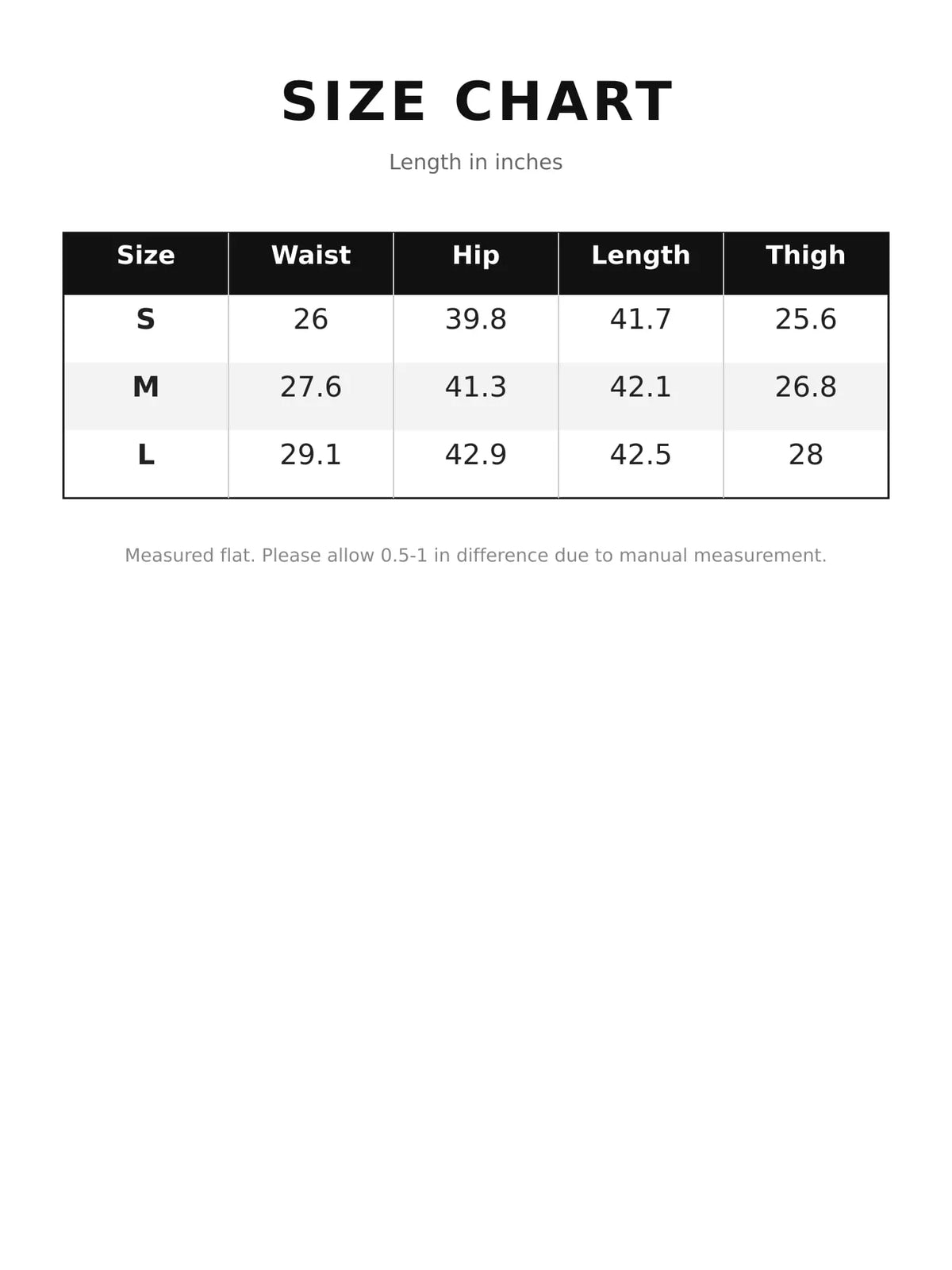 Wide-Leg Barrel Jeans size chart