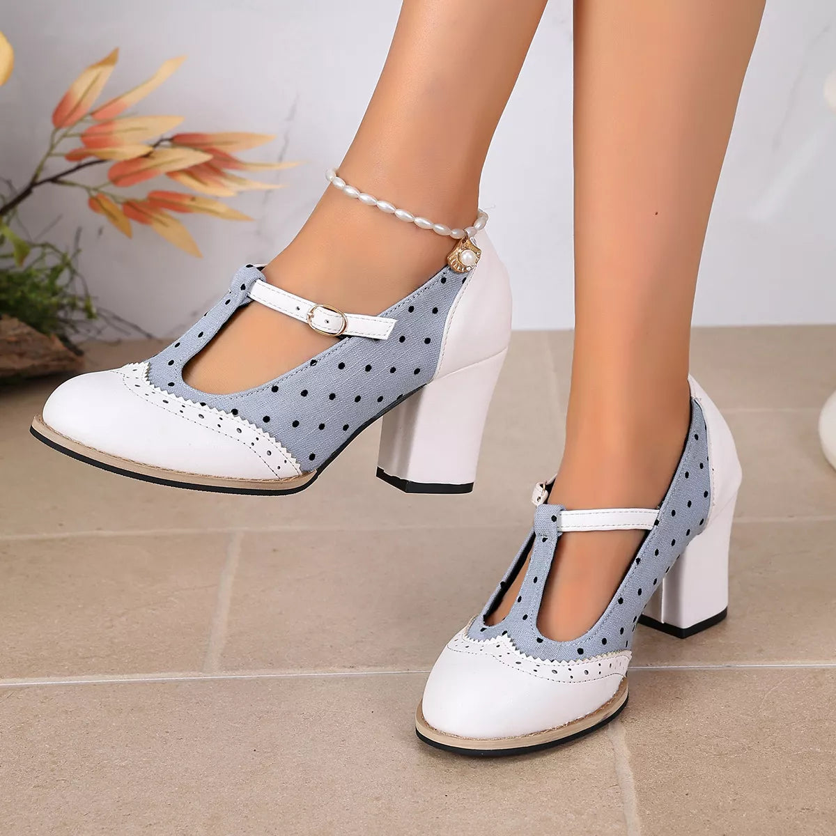 Point Toe Block Heels Pumps - Lilixa.store