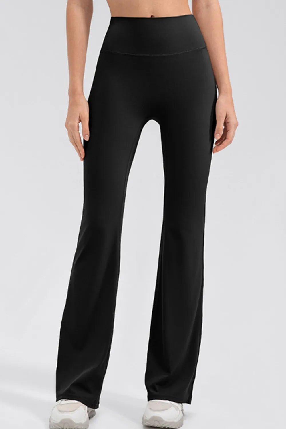 Wide Waistband High Waist Bootcut Active Leggings - Lilixa.store