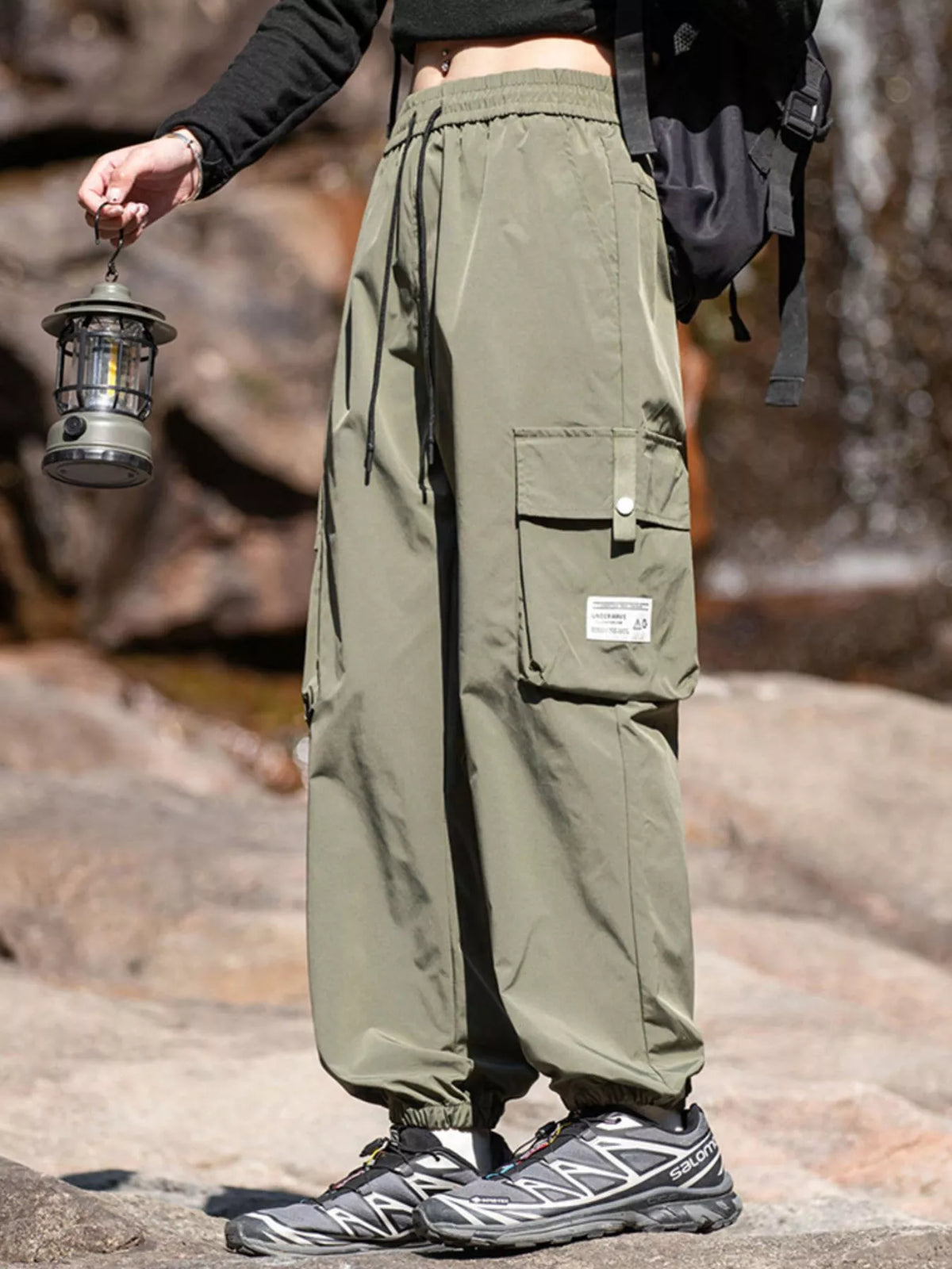 Men's Plus Size Loose Fit Cargo Pants, view 4
