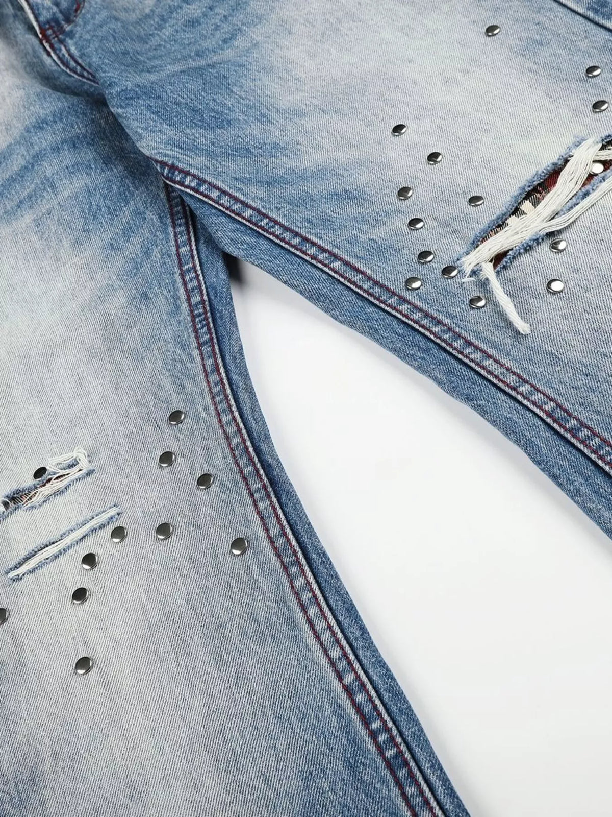 Men's Distressed Wide-Leg Jeans - Lilixa.store