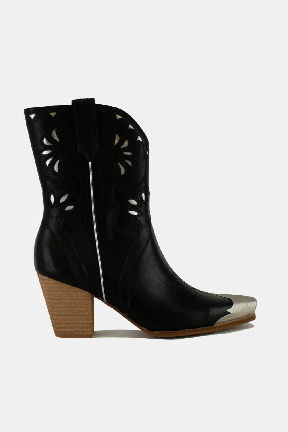 Beast Fashion Cut-Out Floral Embroidery Boots - Lilixa.store