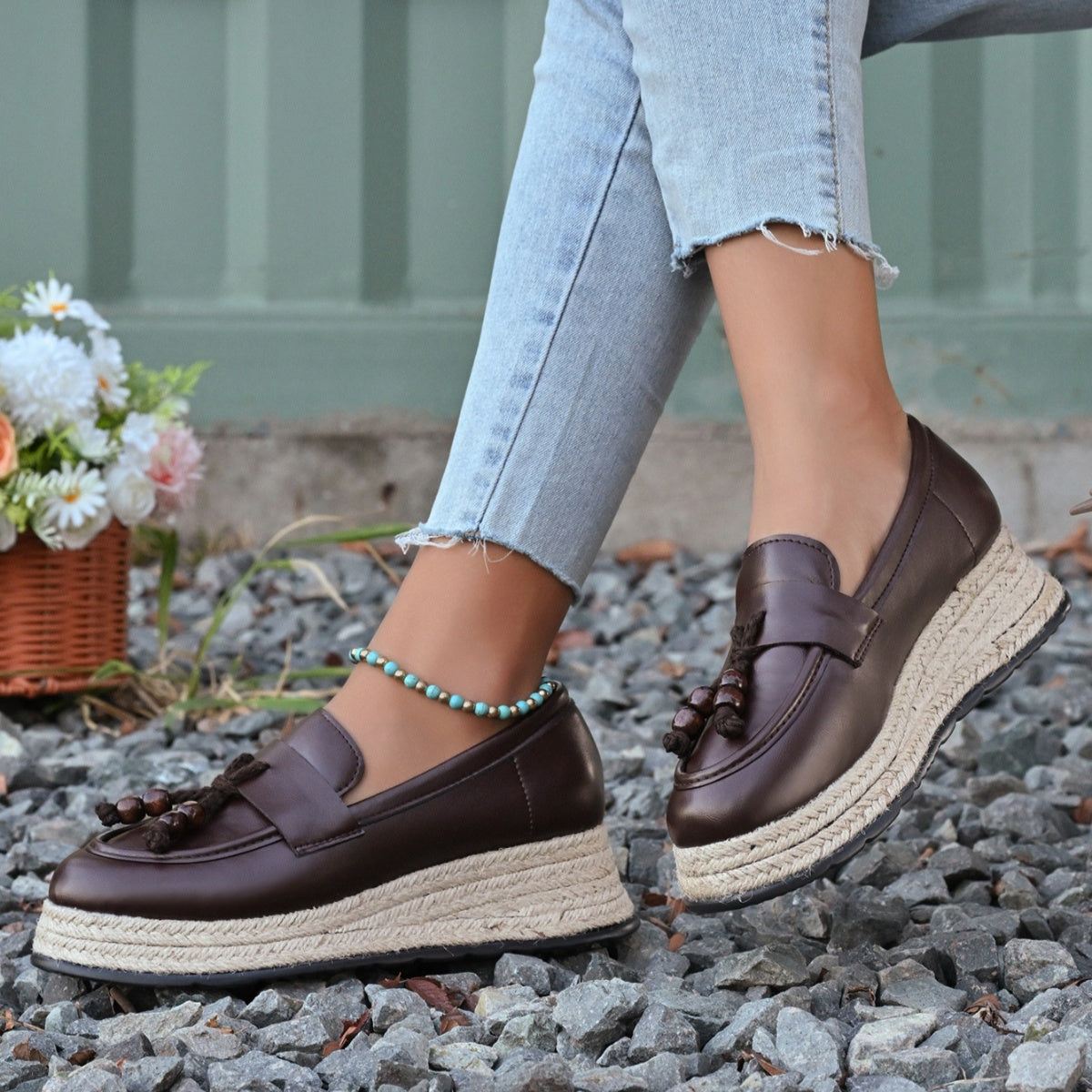 Round Toe Slip-Ons, view 4