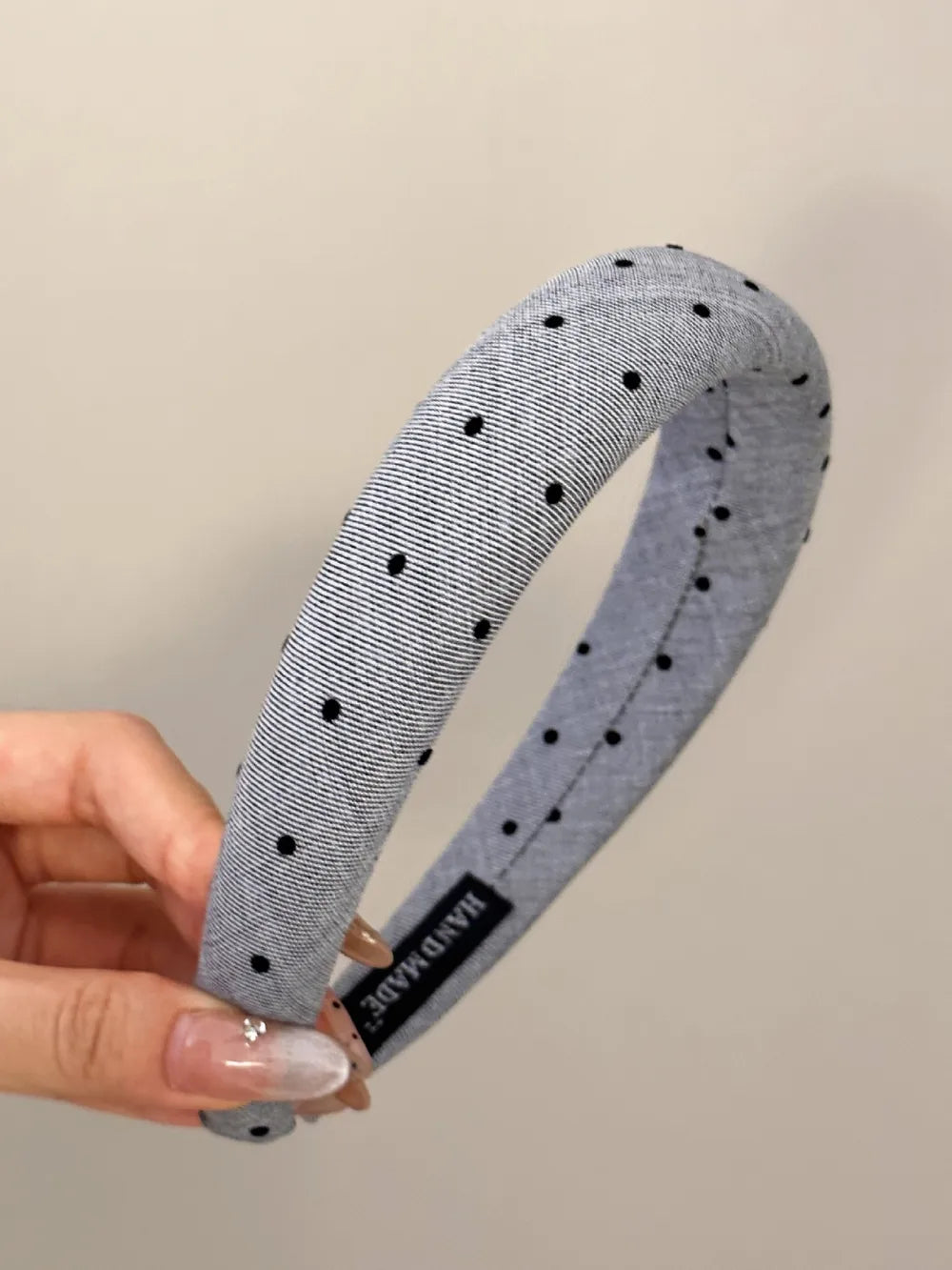Polka Dot Polyester Wide Headband - Lilixa.store