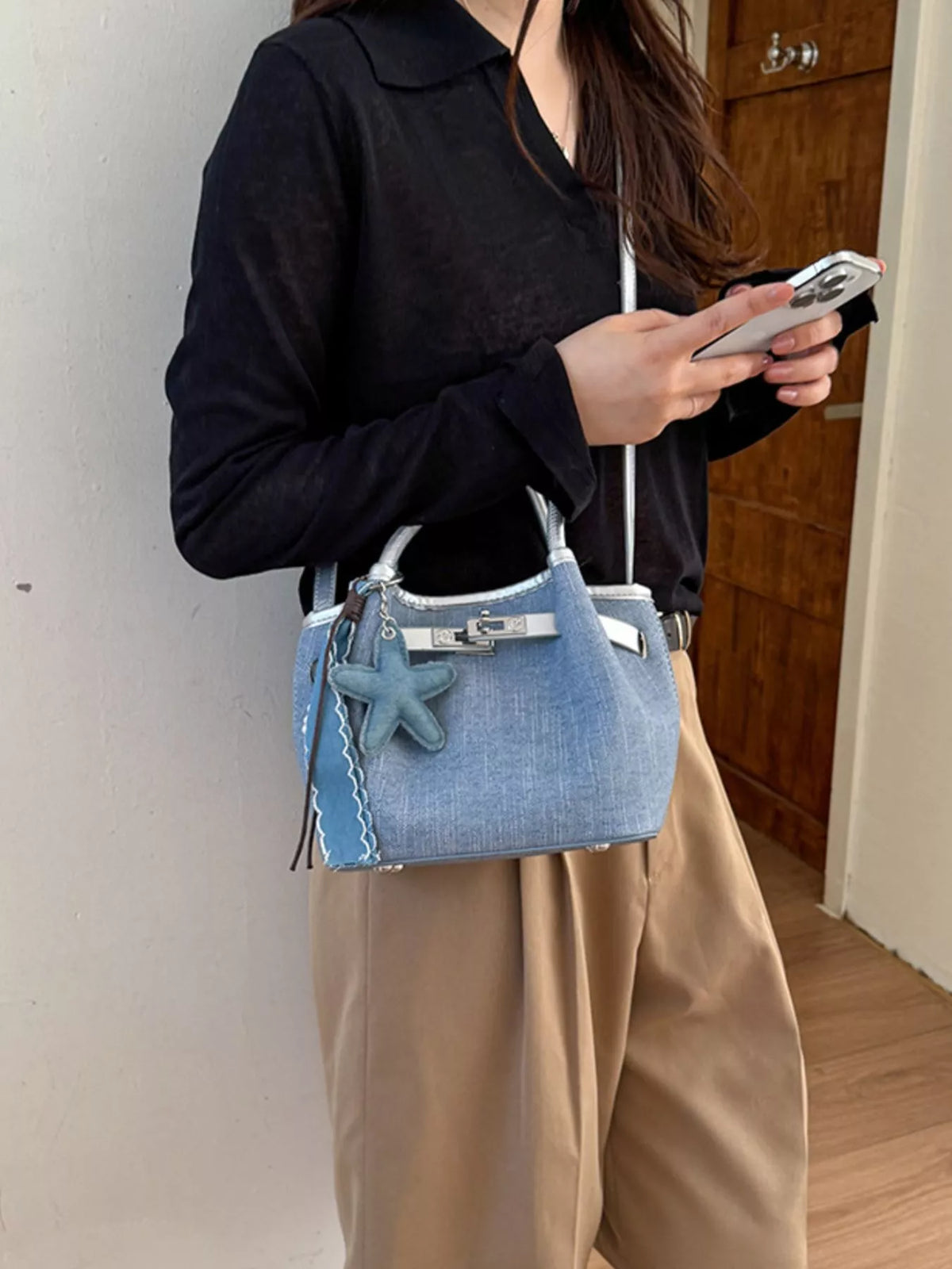 Top Handle Crossbody Bag
