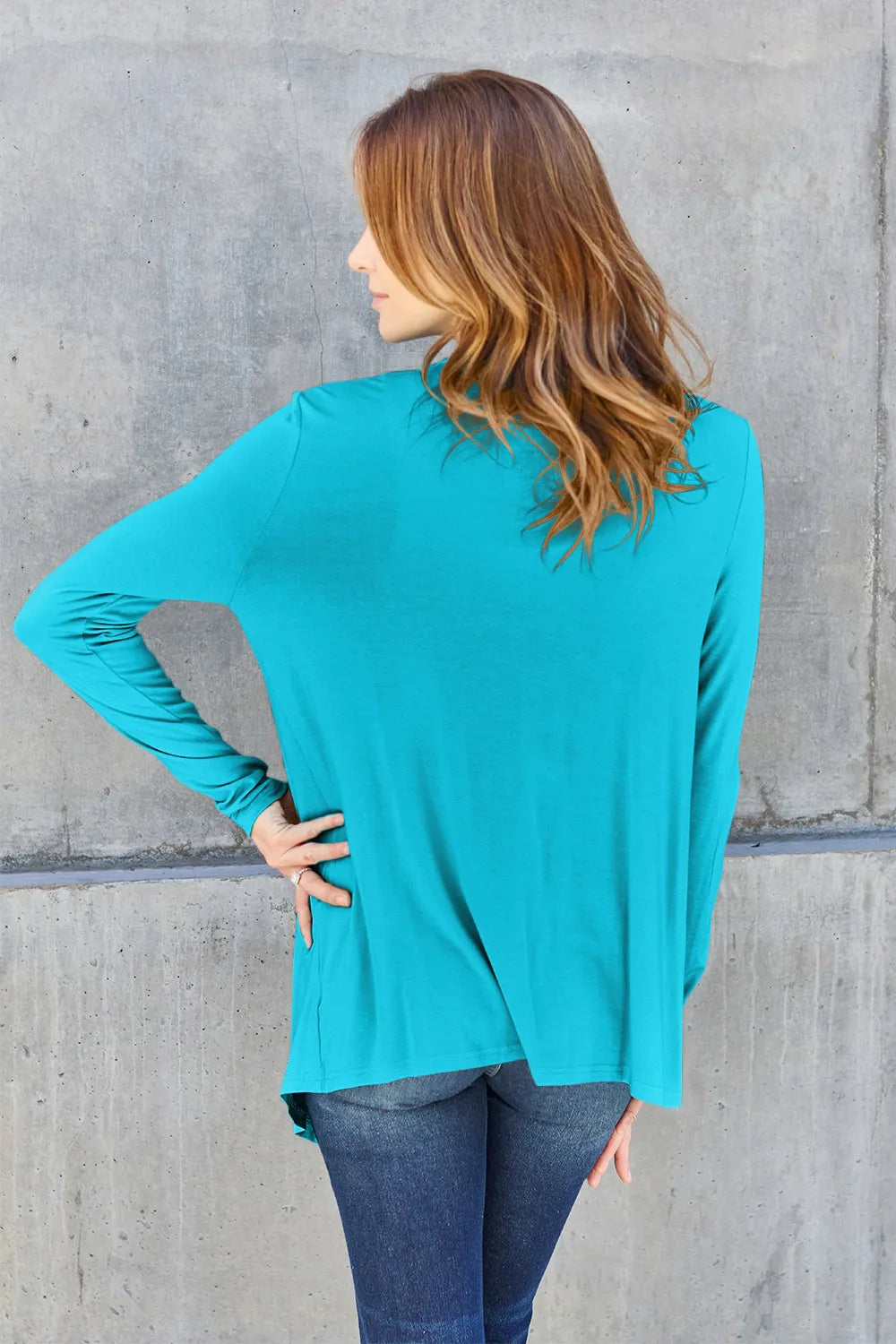 Basic Bae Full Size Open Front Long Sleeve Cardigan - Lilixa.store