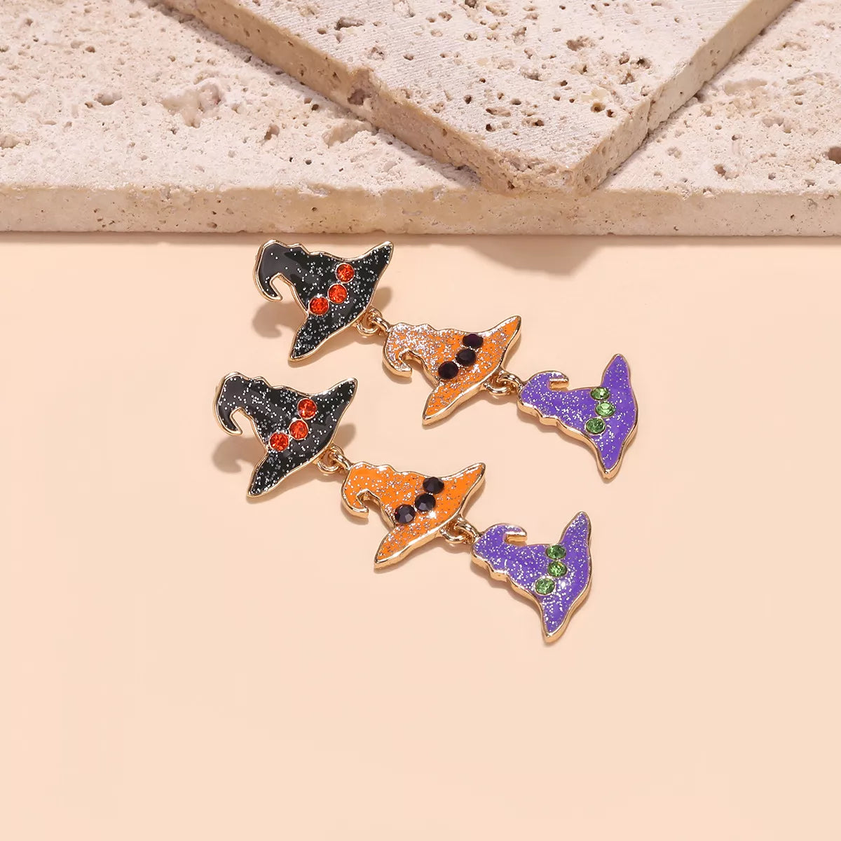Halloween Witch Hat Drop Earrings - Lilixa.store