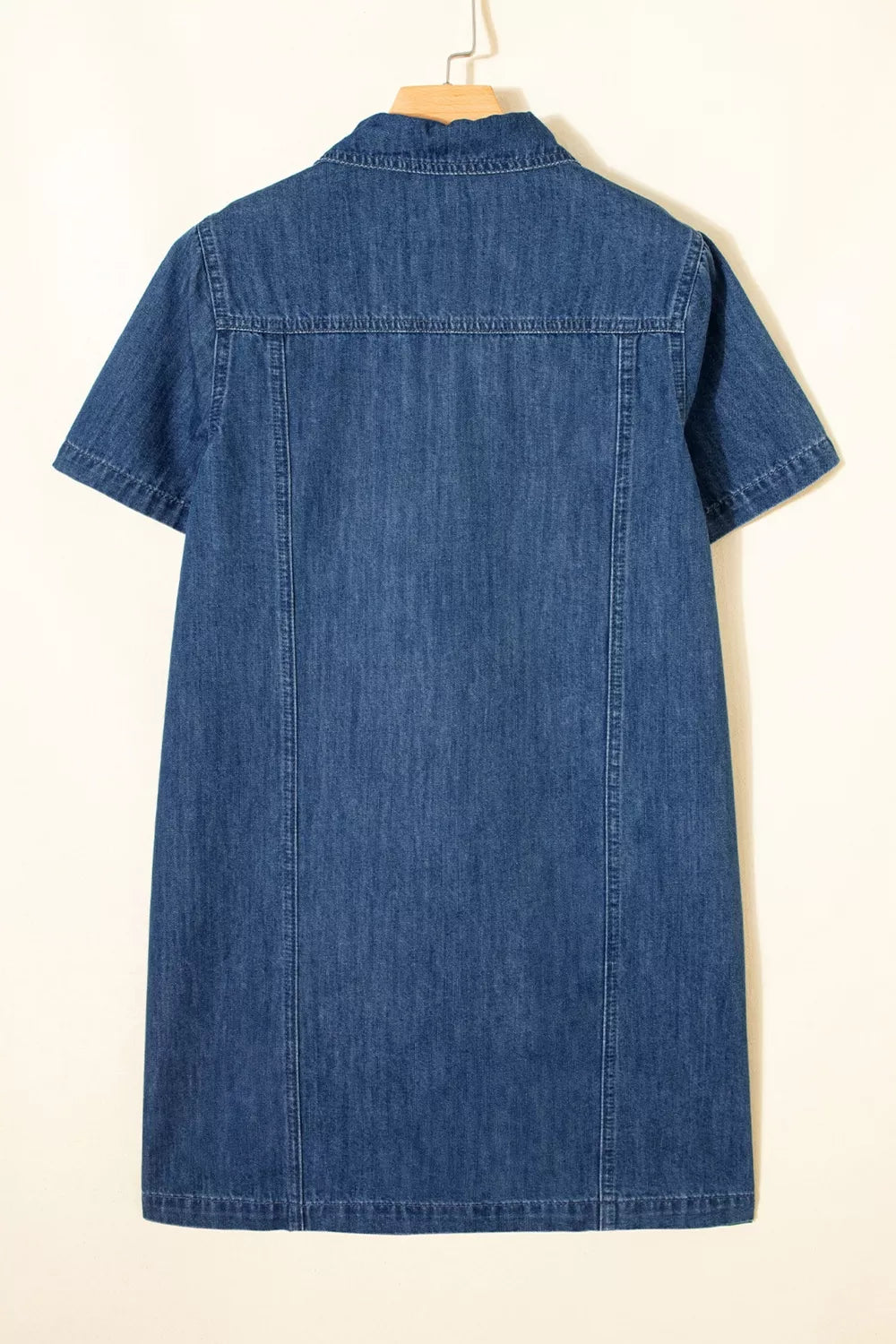 Sequin Football Cheer Patches Game Day Denim Mini Dress - Lilixa.store