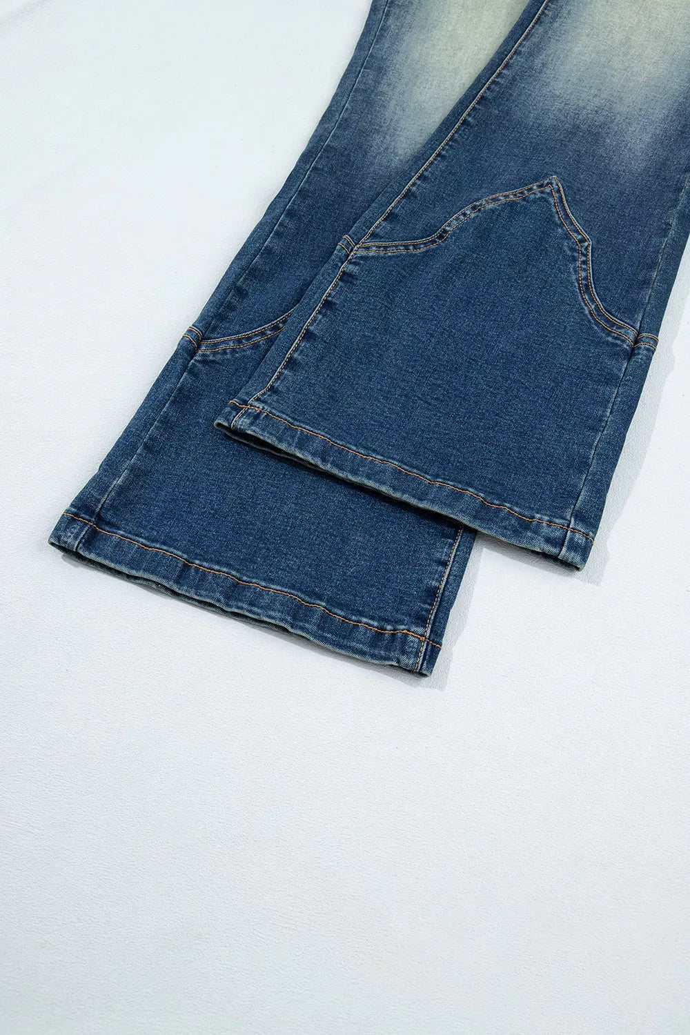 Pocket Detail Flare Leg Jeans - Lilixa.store