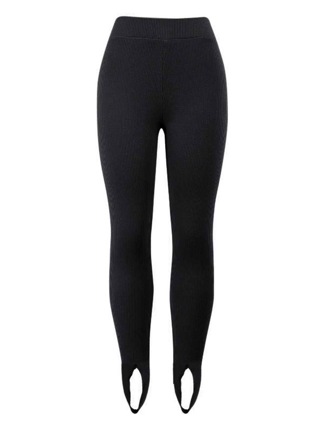 Ribbed Mid Waist Leggings - Lilixa.store