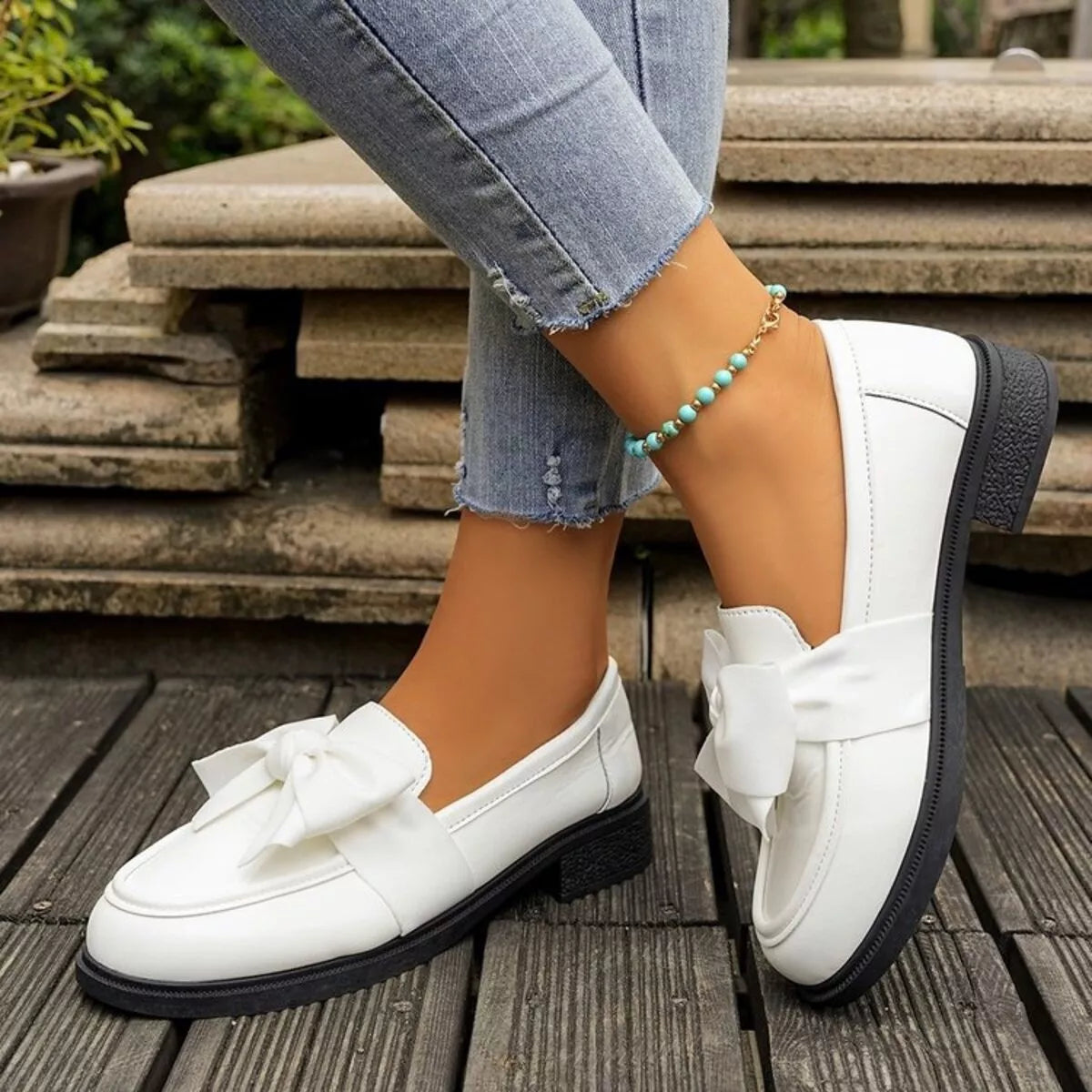 Round Toe Flats Loafers - Lilixa.store