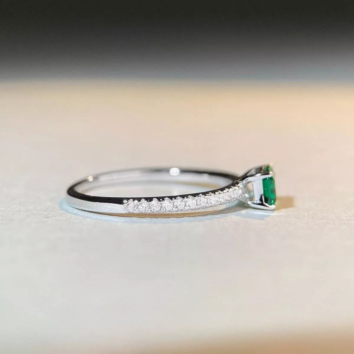 925 Sterling Silver Zircon Geometric Ring - Lilixa.store