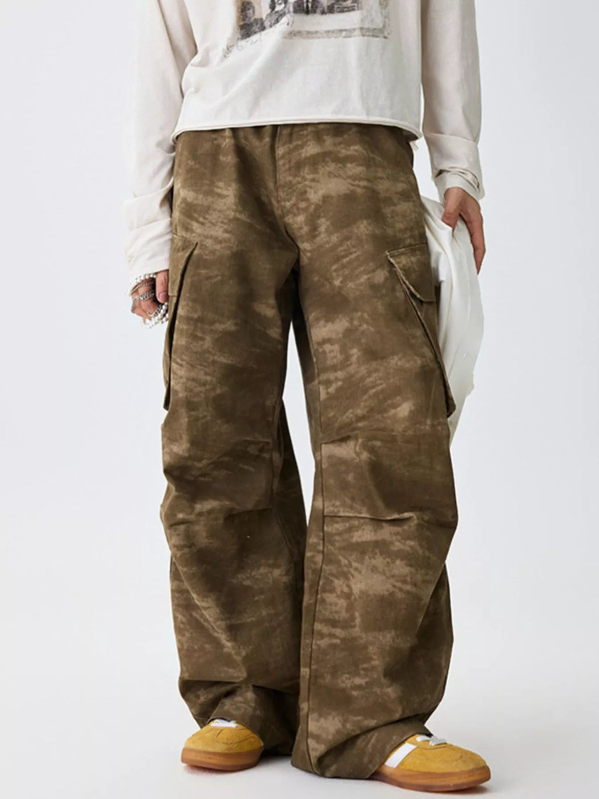 Men's Camouflage Print Cargo Pants, view 5