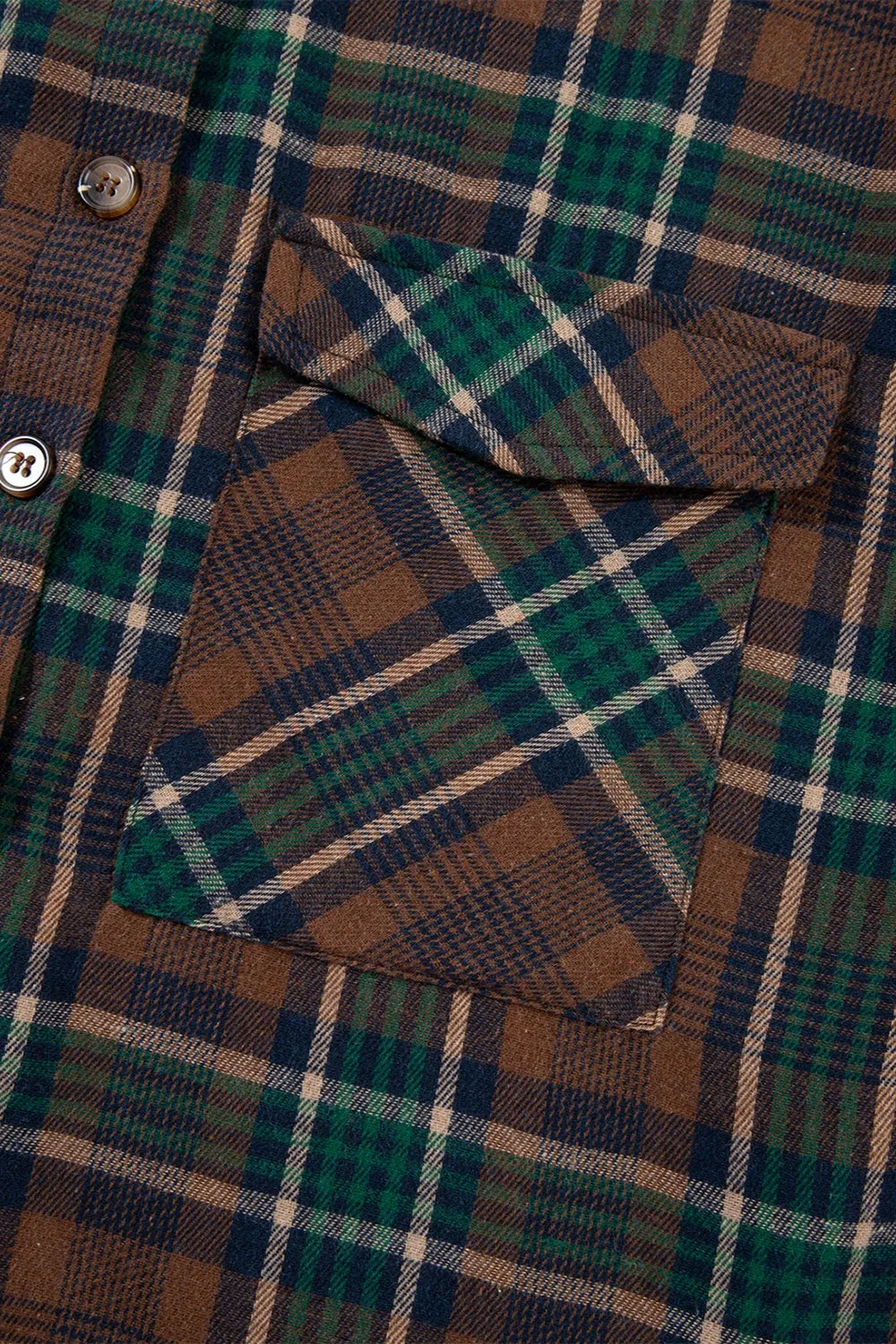 Plaid Button Up Long Sleeve Jacket in Caramel, view 8