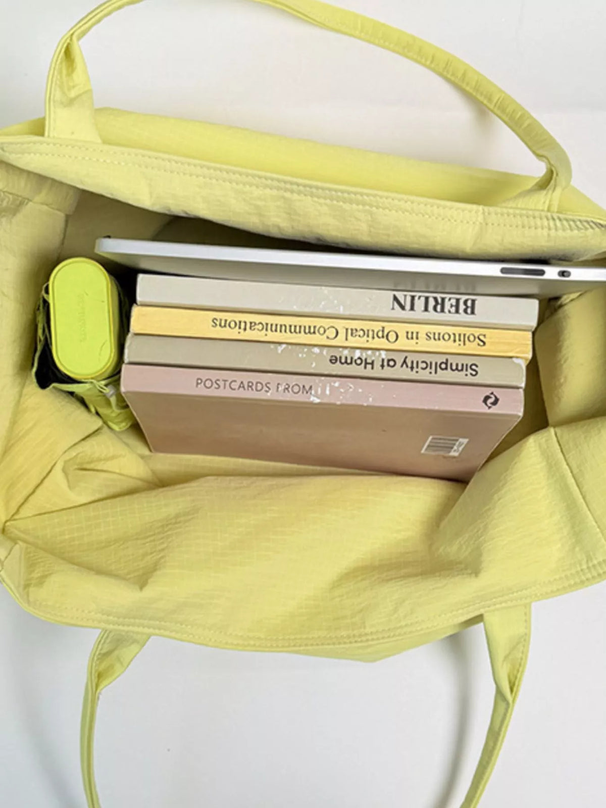 Letter Canvas Tote Bag