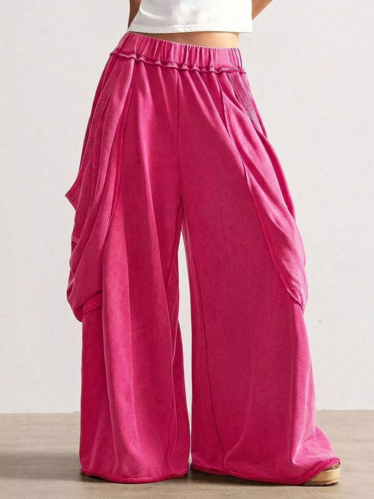 Oversized Wide-Leg Cargo Pants - Lilixa.store