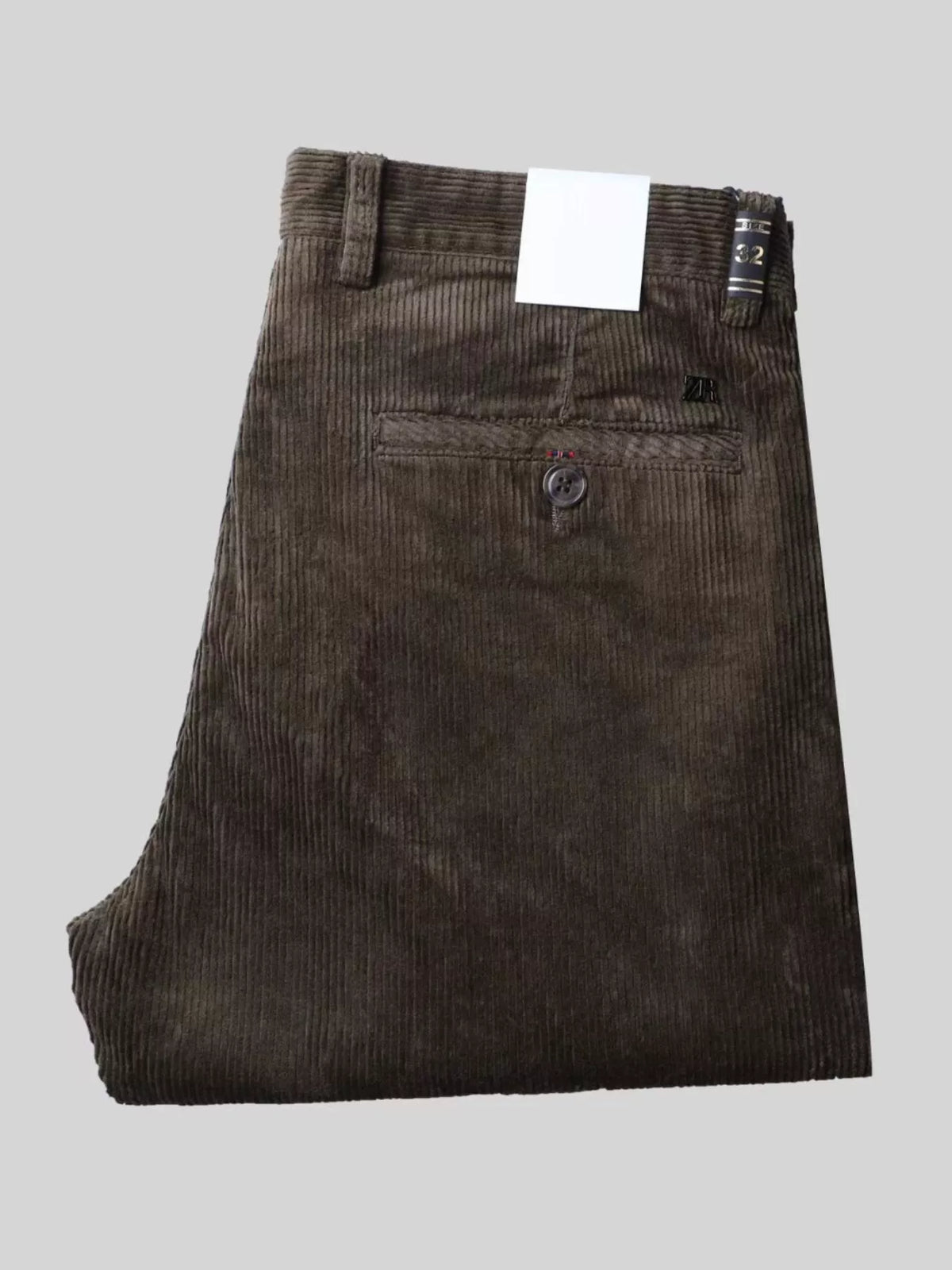 Men's Corduroy Slim-Fit Pants in Deep Teal