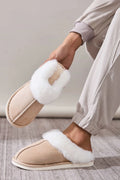 Faux Fur Round Toe Slippers - Lilixa.store