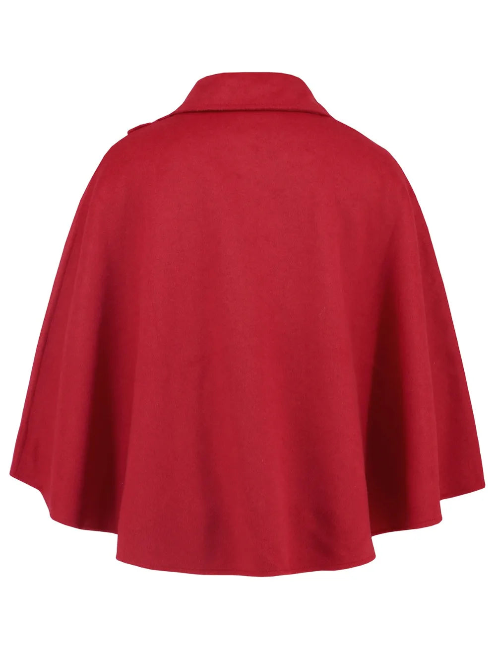 Collared Neck Cropped Cape - Lilixa.store