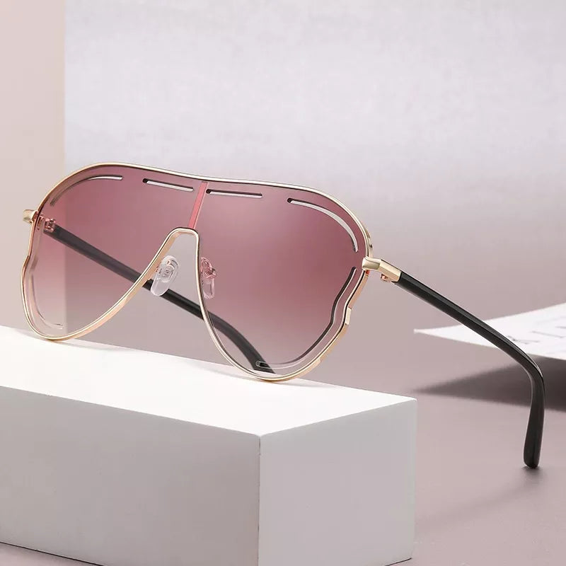 Oversized Aviator Gradient Sunglasses - Lilixa.store