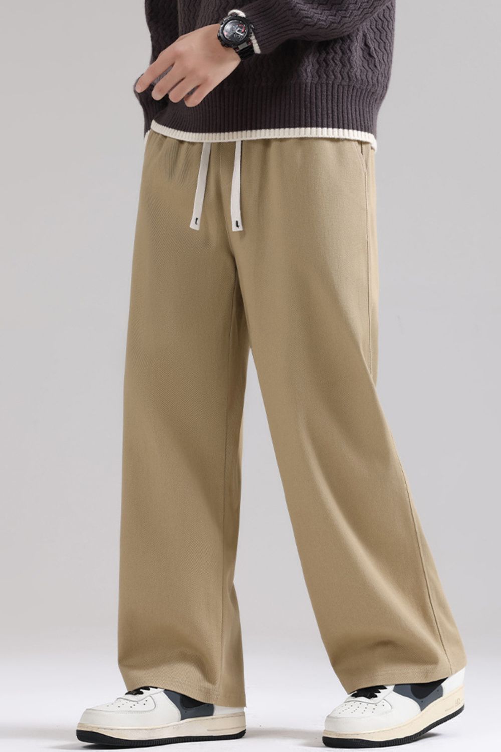 Men's Plus Size Relaxed Fit Drawstring Pants, view 3
