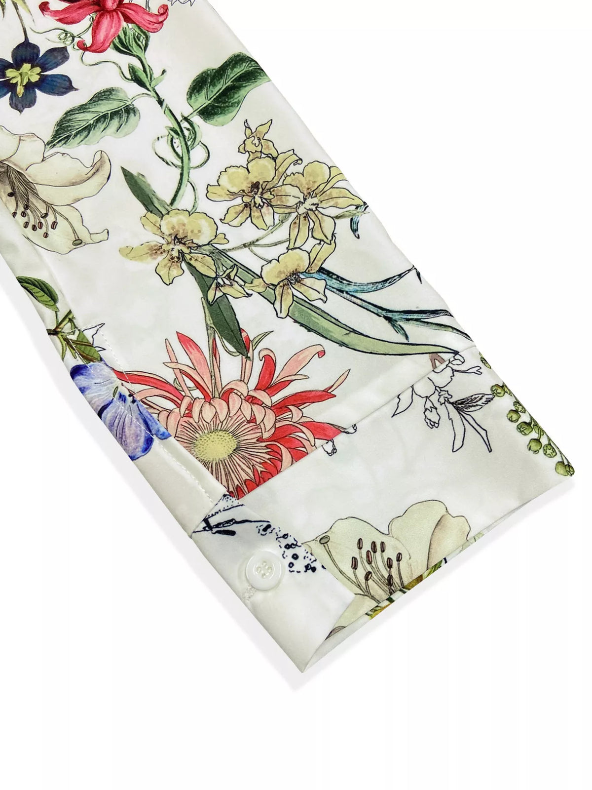Floral Print Button-Down Shirt - Lilixa.store