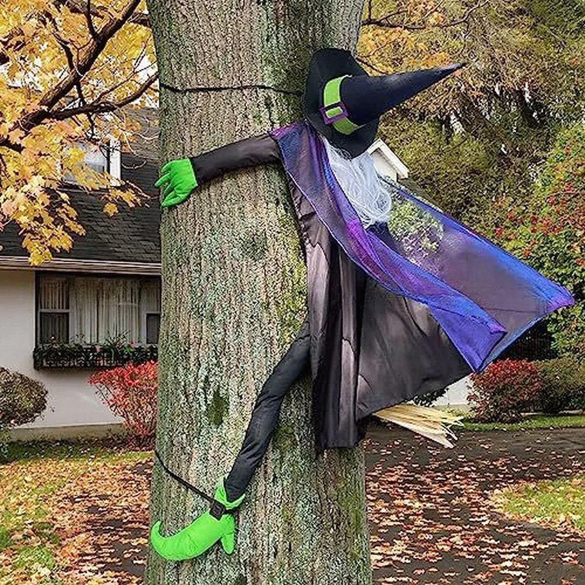 Crashing Witch Tree Hugger Halloween Decorative Ornament - Lilixa.store