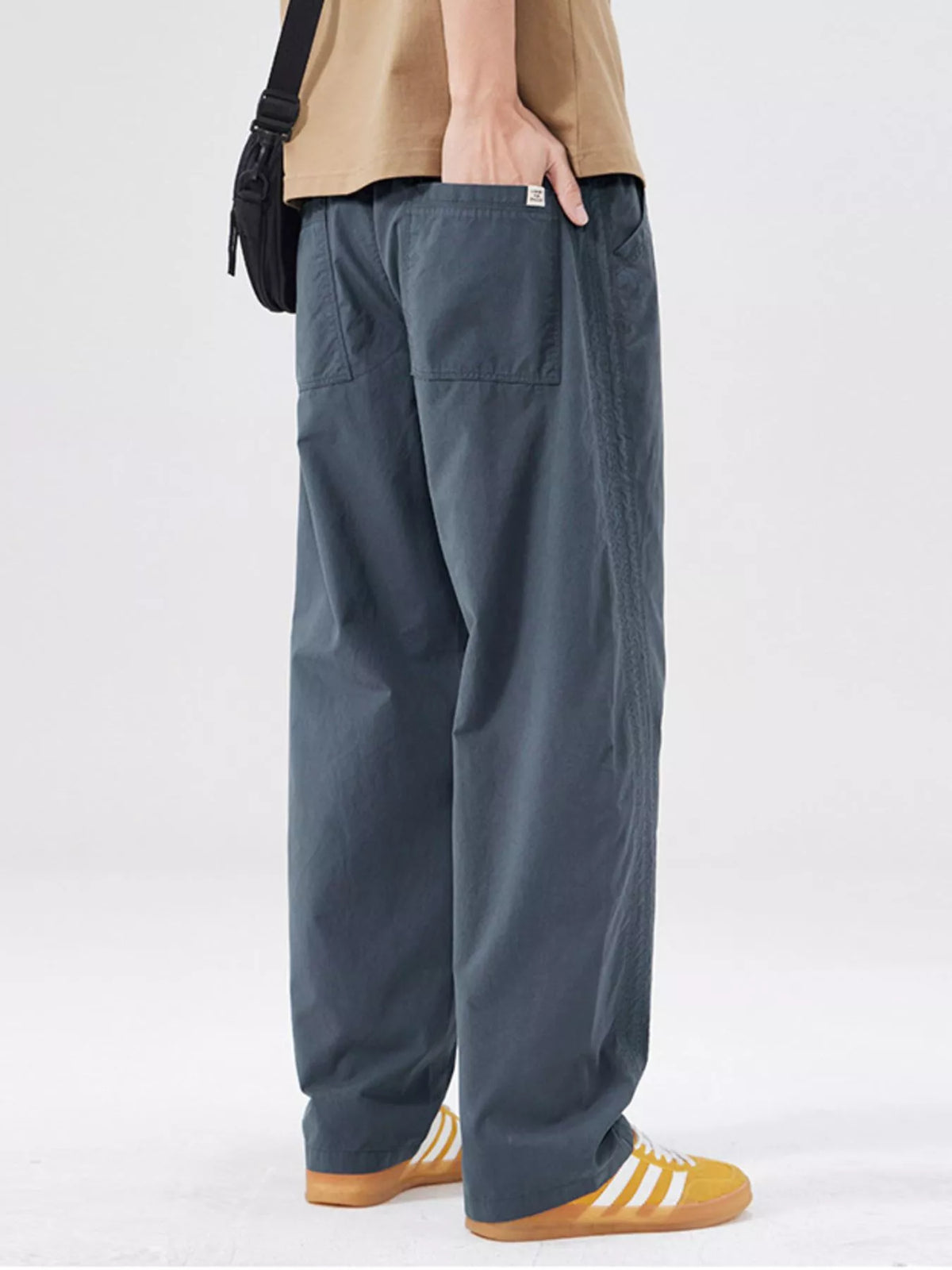 Men's Full Size Wide Leg Casual Pants Plus Size, view 2