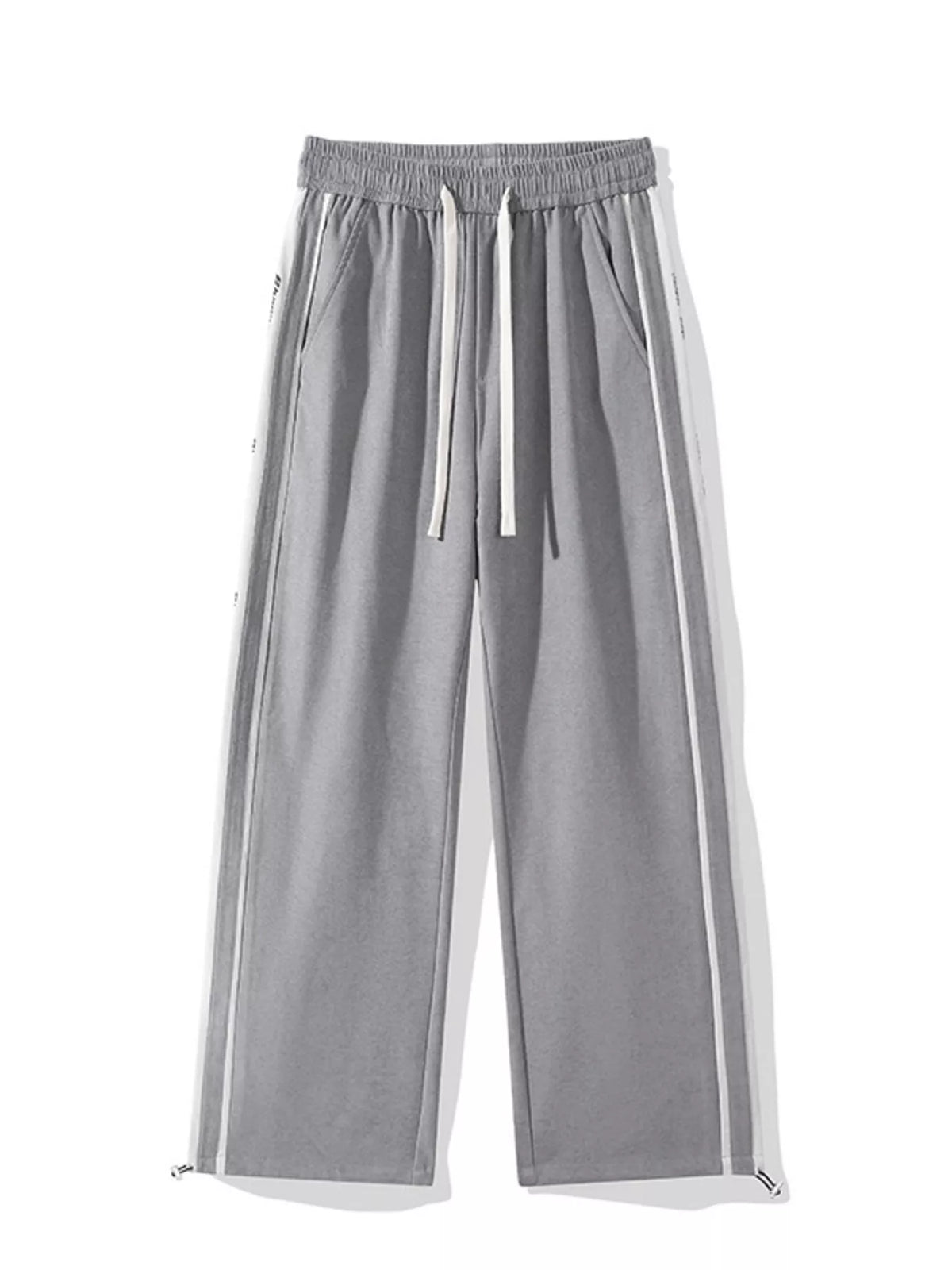 Men's Plus Size Striped Side Loose Fit Casual Pants, view 6