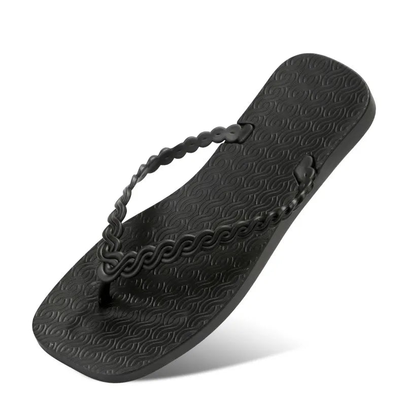Braided Strap Beach Toe Post Slippers - Lilixa.store