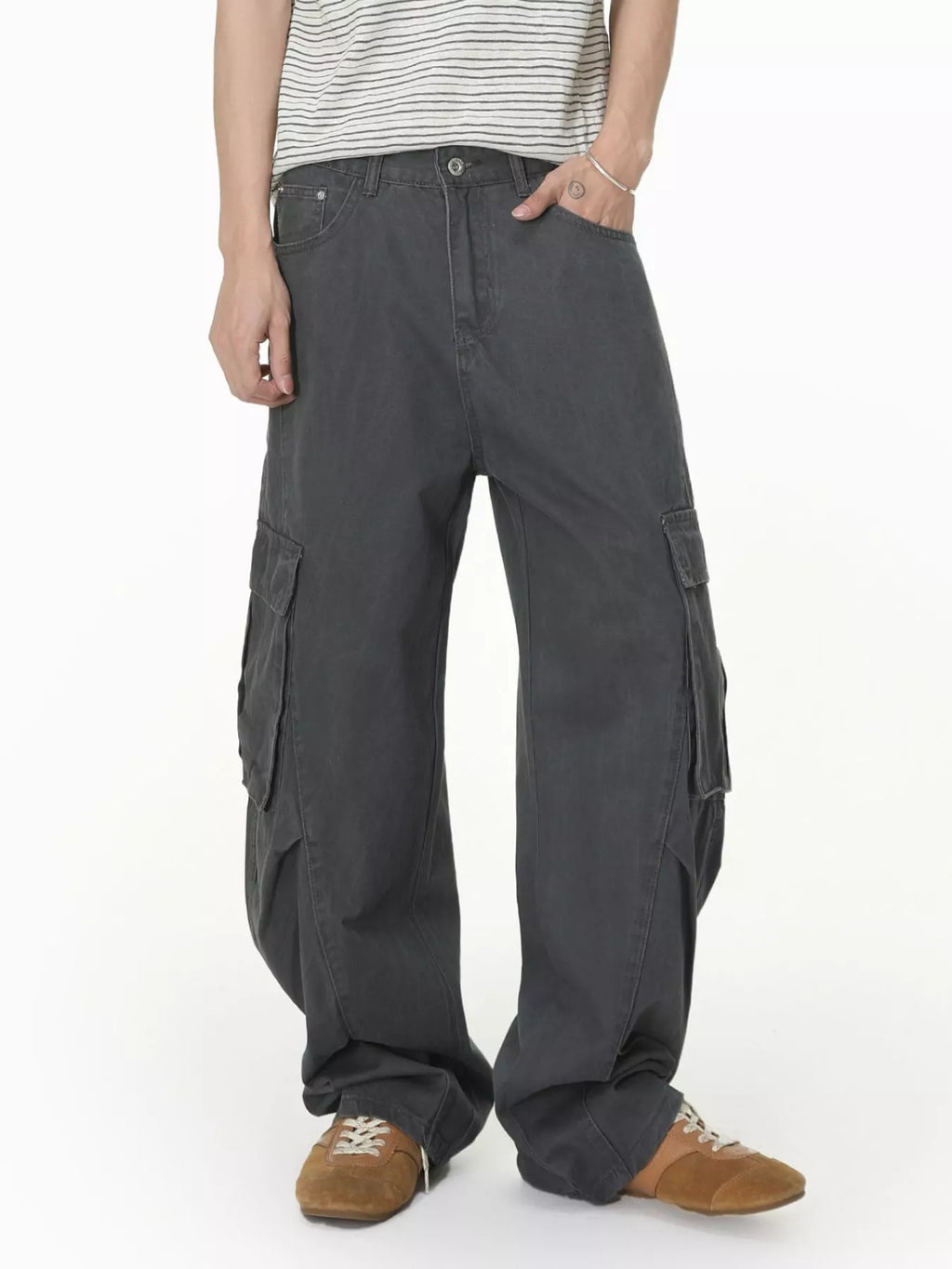 Men's Loose-Fit Cargo Jeans - Lilixa.store
