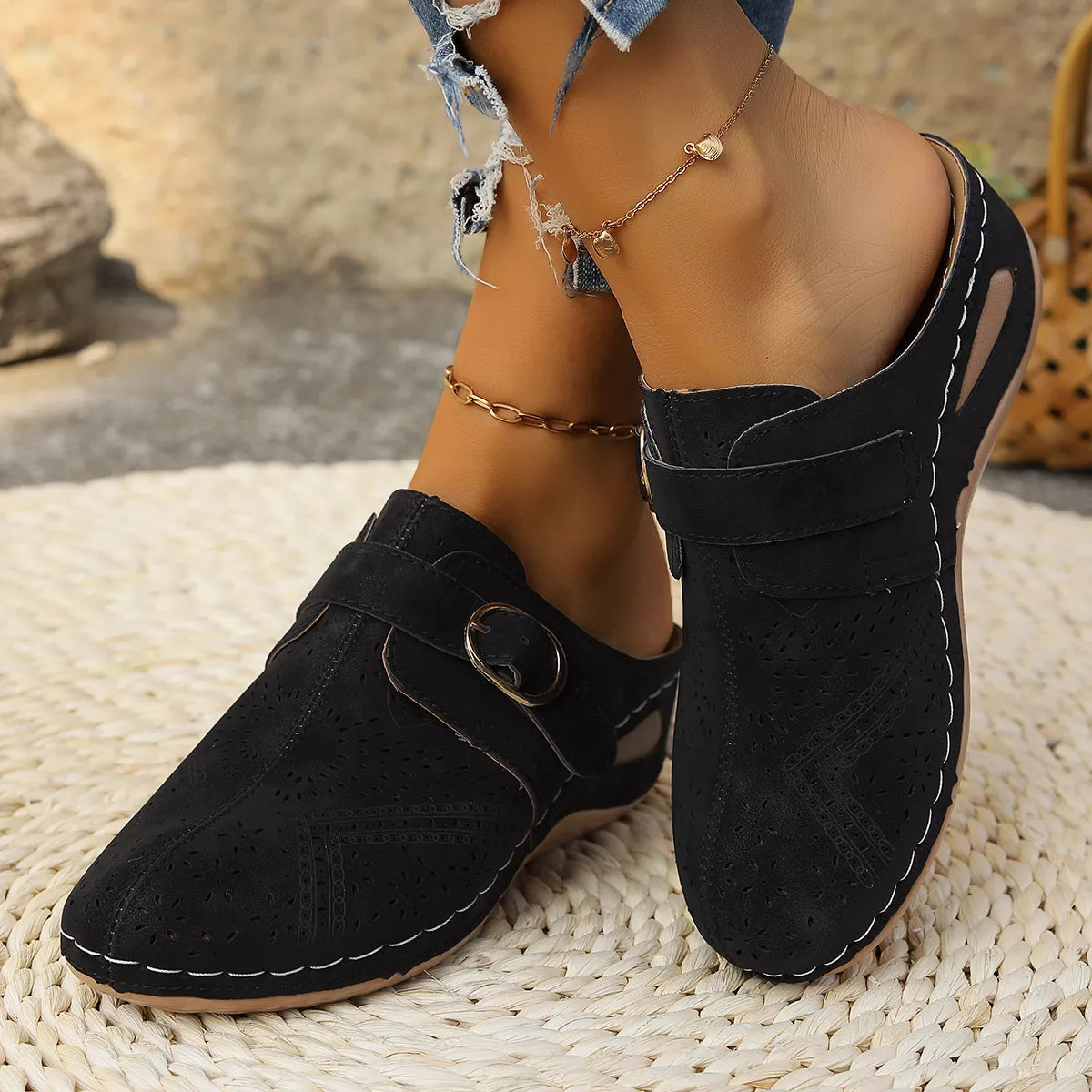 Casual Buckle Slip-Ons, view 2