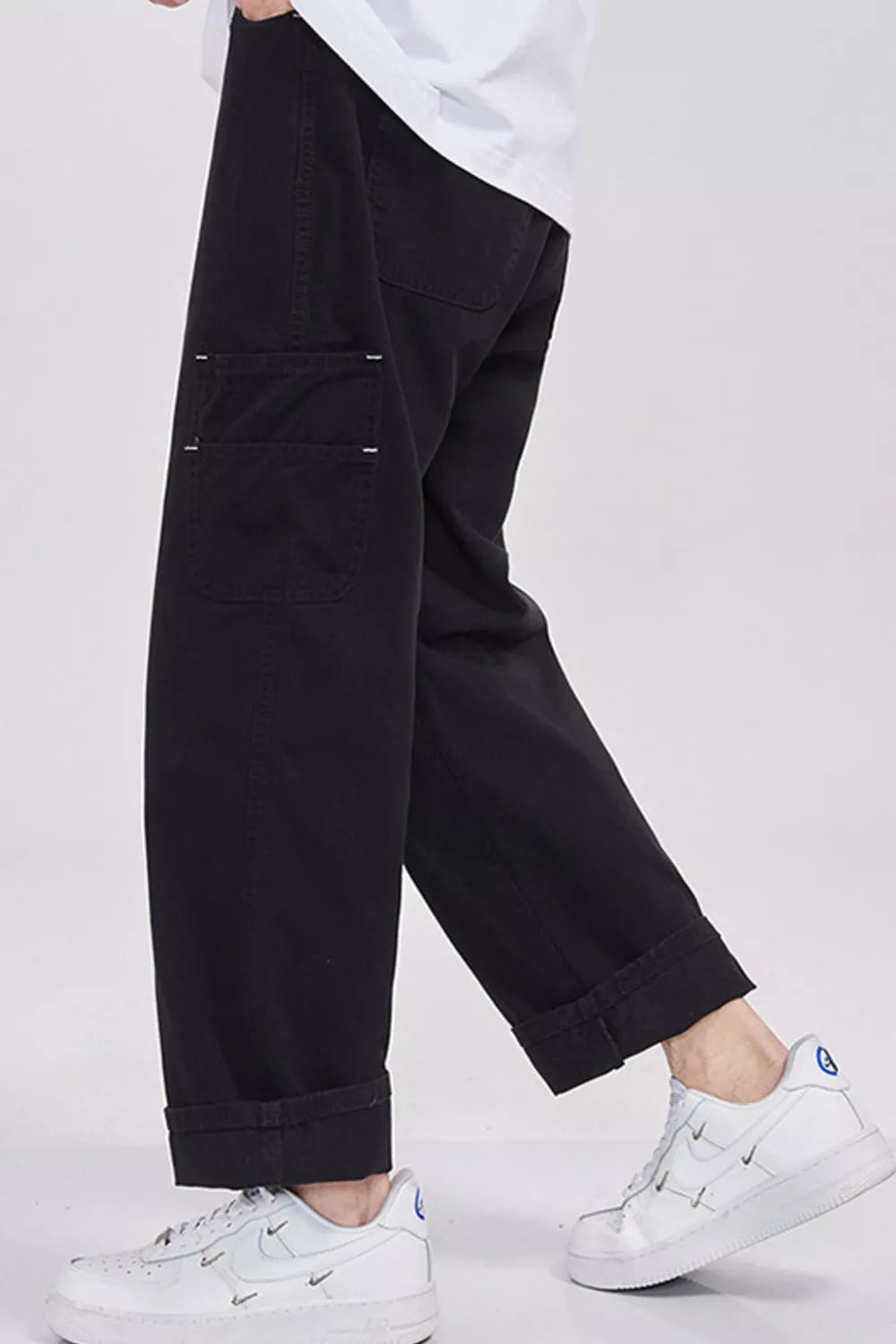 Men's Full Size Loose Fit Cargo Pants Plus Size, view 4
