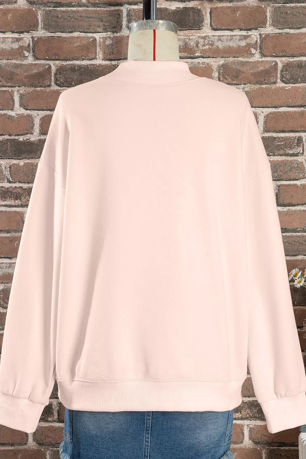 Western Cowboy Rodeo Print Mock Neck Sweatshirt - Lilixa.store