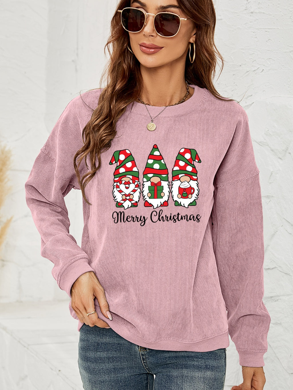 MERRY CHRISTMAS Graphic Sweatshirt - Lilixa.store