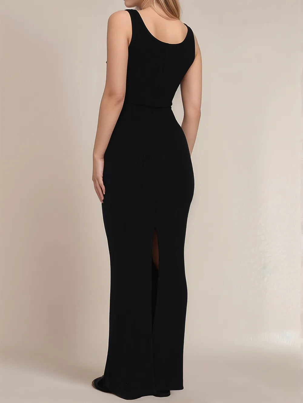 Devine Side Slit Wide Strap Maxi Dress - Lilixa.store