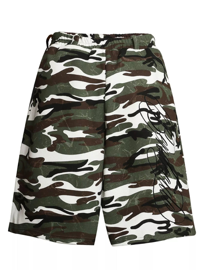 Men's Camouflage Print Capris - Lilixa.store